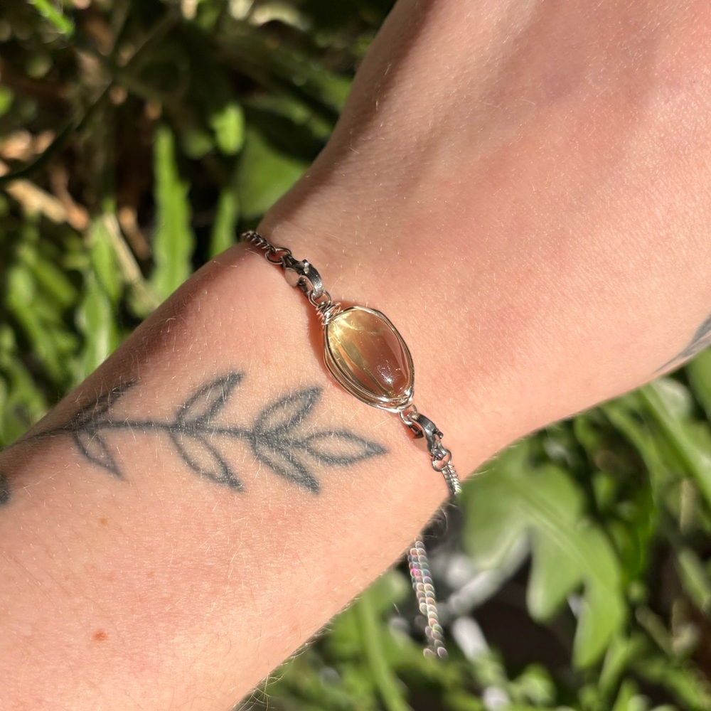 Citrine interchangeable bracelet